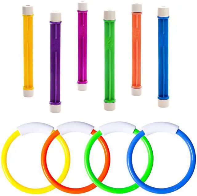 Main image of Underwater Pool Toys for Kids Ages 4-8 8-12, Summer Training Swim Pool Diving Toys Set for Fun Water Games