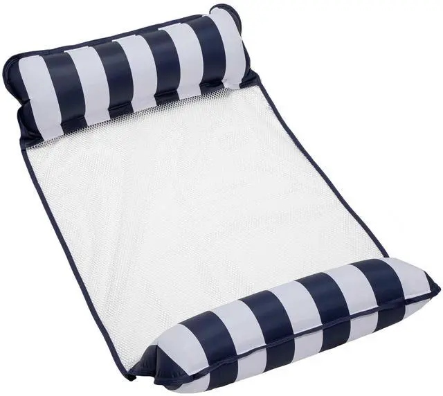 Main image of Original 4-in-1 Monterey Hammock Pool Float & Water Hammock Multi-Purpose, Inflatable Pool Floats for Adults Patented Thick, Non-Stick PVC Material Navy