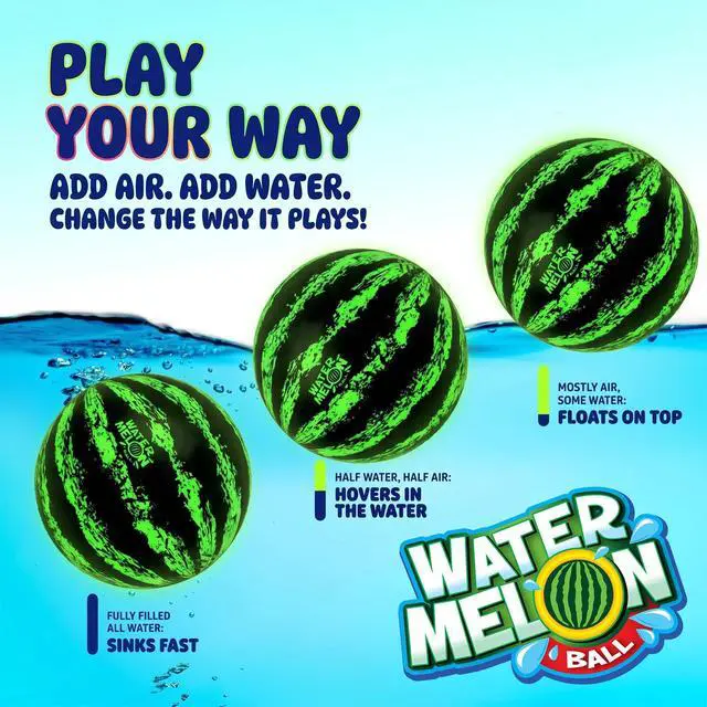 Alt view image 3 of 7 - Pool Toys for Adults and Family - 2 Pack of 6 1/2" & 9" Kids, Teens, Everyone Swimming Games, Water Football, Tag, Diving Beach Play Fun Accessories