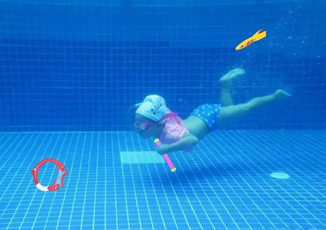 Alt view image 5 of 7 - Diving Pool Toy Underwater Swimming Throwing Diving Torpedo Shark,4 Pack