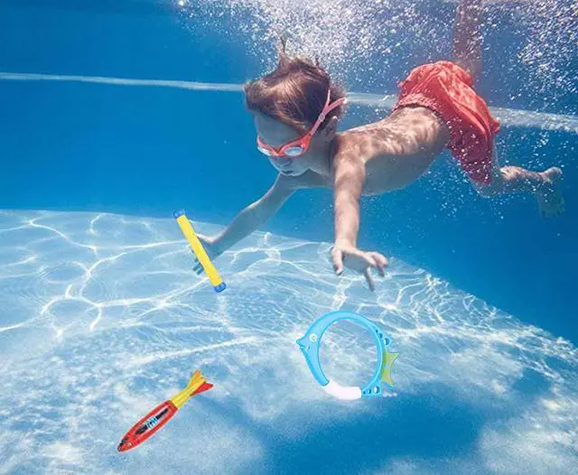 Alt view image 6 of 7 - Diving Pool Toy Underwater Swimming Throwing Diving Torpedo Shark,4 Pack