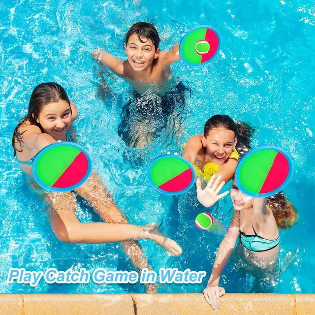 Alt view image 2 of 7 - Toss and Catch Ball Game Outdoor Toys for Kids Yard Games Beach Toys Outside Games for 3 4 5 6 7 8 9 10 Year Old Boys Girls (Upgraded)