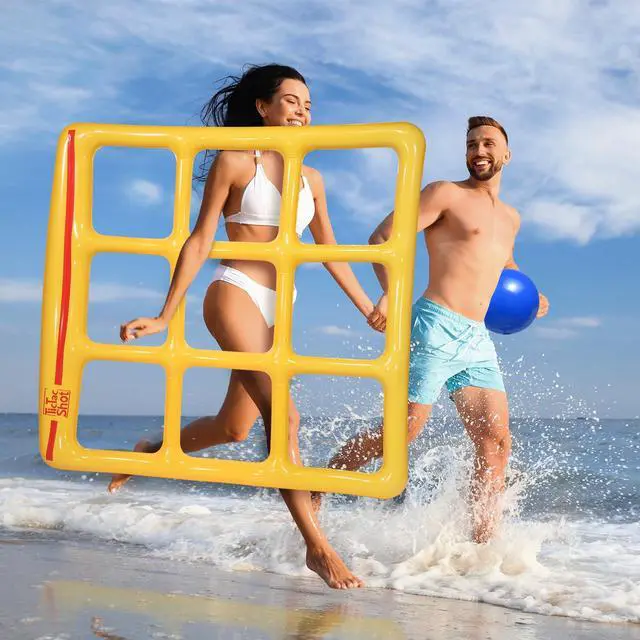 Alt view image 6 of 7 - Pool Toys Games Set- Tic-Tac-Toe Inflatable Pool Toy with 10 Balls - for Adults Teens Kids 2-10 Players