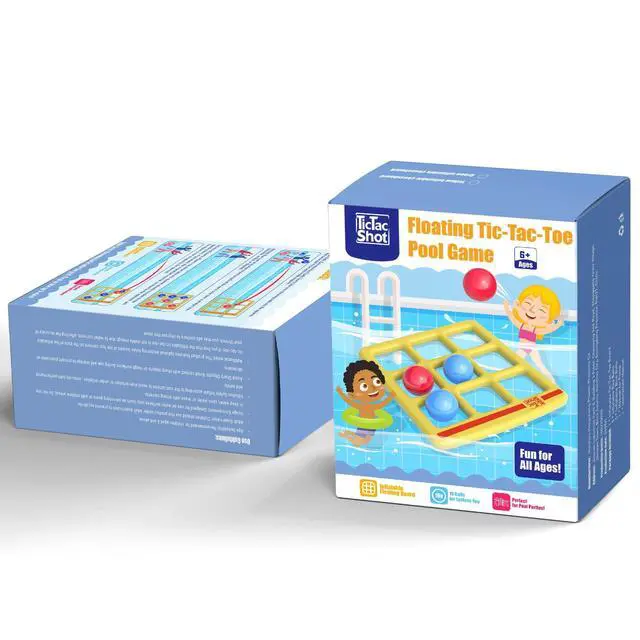 Alt view image 7 of 7 - Pool Toys Games Set- Tic-Tac-Toe Inflatable Pool Toy with 10 Balls - for Adults Teens Kids 2-10 Players