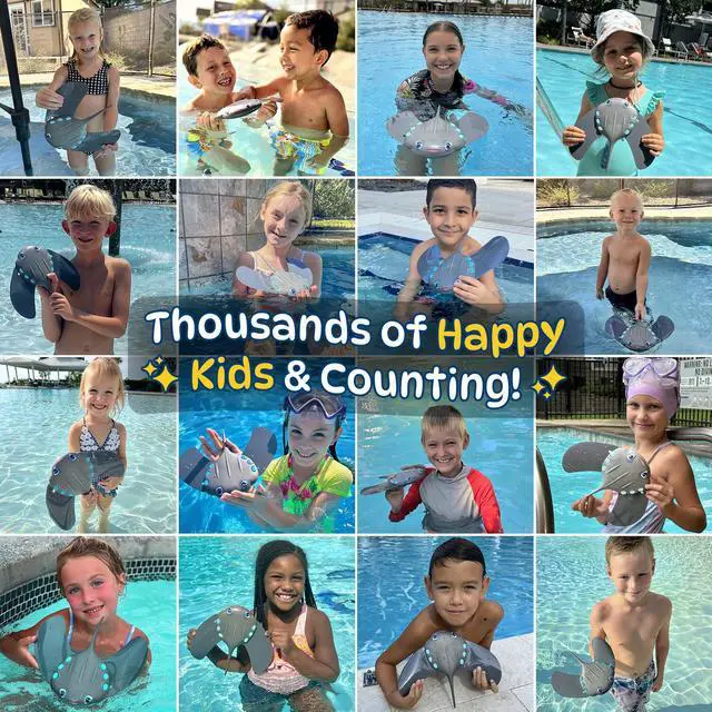 Alt view image 3 of 7 - Swimming Pool Toys for Kids: Stingray Pool Torpedo Swim Toy - Self Propelled Water Toy Glides Underwater - Best Water Games & Outdoor Gifts for Boys & Girls - Diving Toys For Kids Ages 5 6 7 8 9 10 +