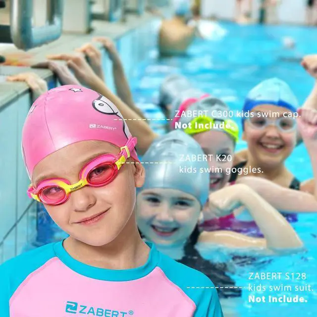 Alt view image 6 of 6 - Swimming Goggles for Kids Toddler Youth Girls Boys Junior Jr Childrens Child Little Age 3 4 5 6 7 8 9 10 Years Anti Fog Blue Yellow Green Pink Clear, 3 Pack