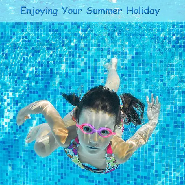 Alt view image 4 of 7 - Kids Swim Goggles - 2 Pack Swimming Goggles Anti Fog Anti-UV No Leaking For Children Teens Boys & Girls Age 3-15 (Purple & Blue)
