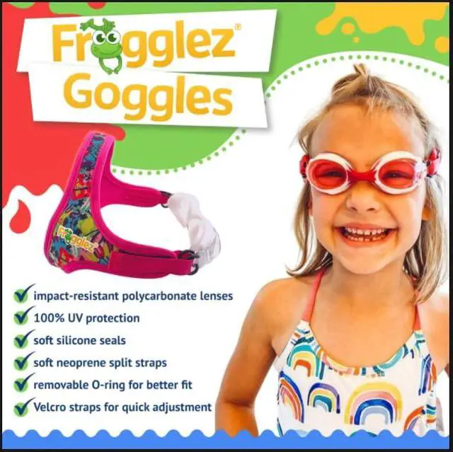 Alt view image 4 of 6 - Anti-Fog Swimming Goggles for Kids under 10 (Ages 3-10) Recommended by Swim Instructors; Premium Pain-Free Strap - Mermaid