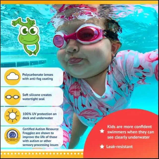 Alt view image 6 of 6 - Anti-Fog Swimming Goggles for Kids under 10 (Ages 3-10) Recommended by Swim Instructors; Premium Pain-Free Strap - Mermaid