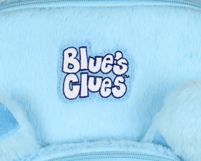 Alt view image 3 of 6 - Blue's Clues Fuzzy Soft Character Cartoon Face 12 Inch Backpack For Daily Use