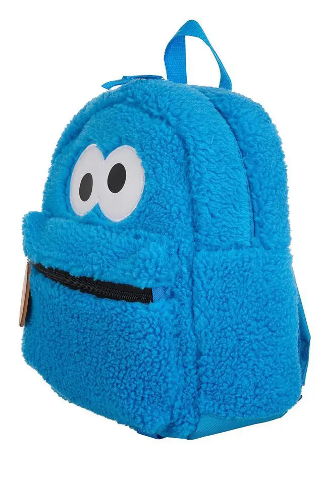 Alt view image 2 of 7 - Toddler Cookie Monster Backpack, Back to School Bookbag for Toddler, Plush Zippered Bag
