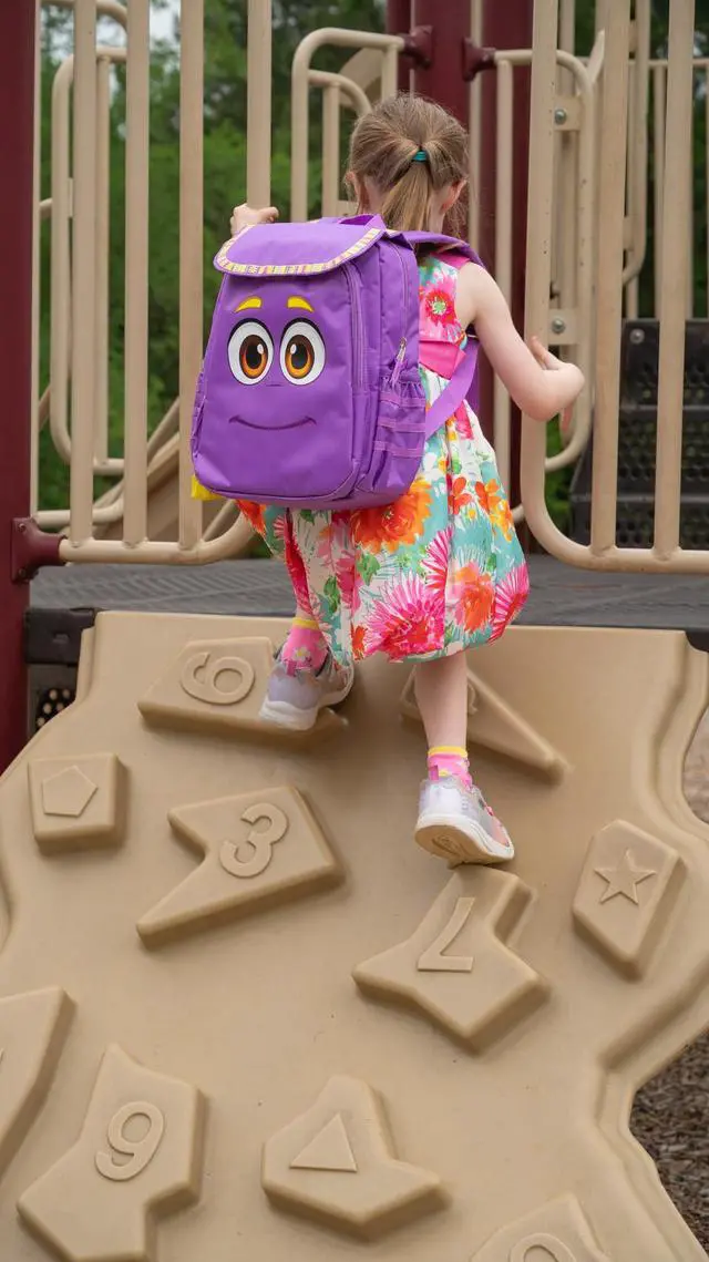 Alt view image 6 of 6 - Dora The Explorers Backpack, 12 Girls Mini Cosplay Backpack, Purple