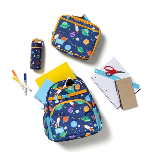 Alt view image 5 of 7 - Medium Disney Pixar Toddler Backpack for School Girls and Boys | Kindergarten Elementary Kids Backpack | Fletcher Collection | Kids - 15" tall | Pixar Mashup on Blue