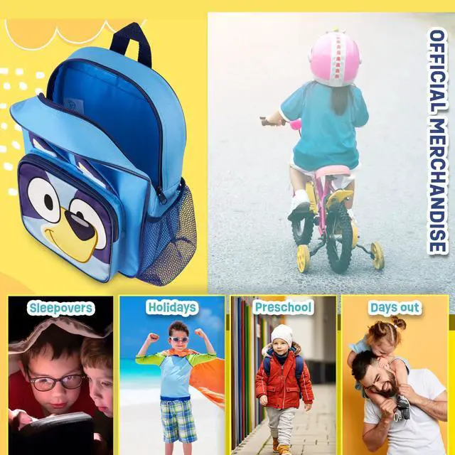 Alt view image 3 of 6 - Mini Backpack for Kids Toddlers, Small Bag 11.5x9 in with Adjustable Straps for Travel Picnic Vacation Gifts for Kids (Blue)