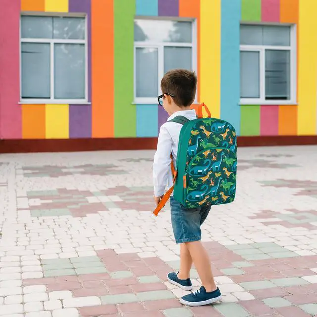 Alt view image 5 of 7 - 15 Inch Kids Backpacks for Boys & Girls | Preschool, Kindergarten, Elementary School Backpacks with Adjustable, Padded Straps (Prehistoric Pals)