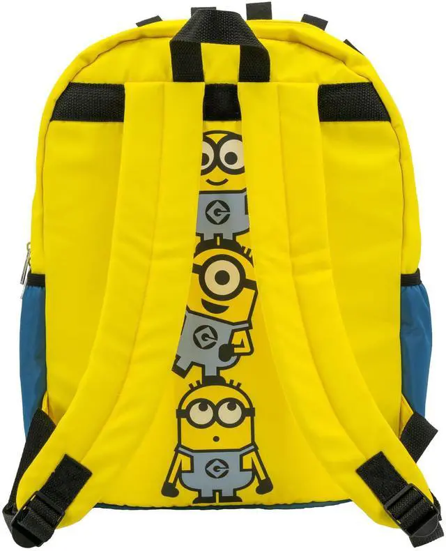 Alt view image 4 of 5 - Despicable Me Minions Backpack for Boys & Girls, Kids 16 Inch Schoolbag with 3D Features, Yellow