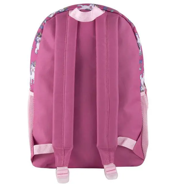 Alt view image 4 of 7 - 17 Kids Character School Backpacks Plush for Girls with Side Pockets, Padded Straps (Plush Cherry Unicorns)
