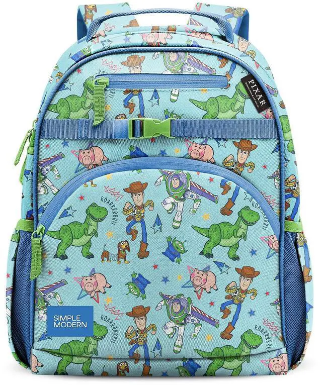 Main image of Medium Disney Pixar Toddler Backpack for School Girls and Boys | Kindergarten Elementary Kids Backpack | Fletcher Collection | Kids - 15" tall | Buzz and Woody Adventures