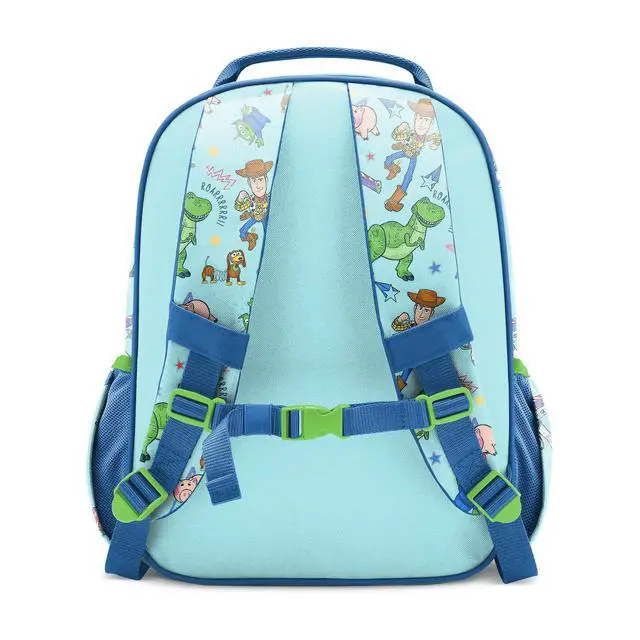 Alt view image 2 of 7 - Medium Disney Pixar Toddler Backpack for School Girls and Boys | Kindergarten Elementary Kids Backpack | Fletcher Collection | Kids - 15" tall | Buzz and Woody Adventures