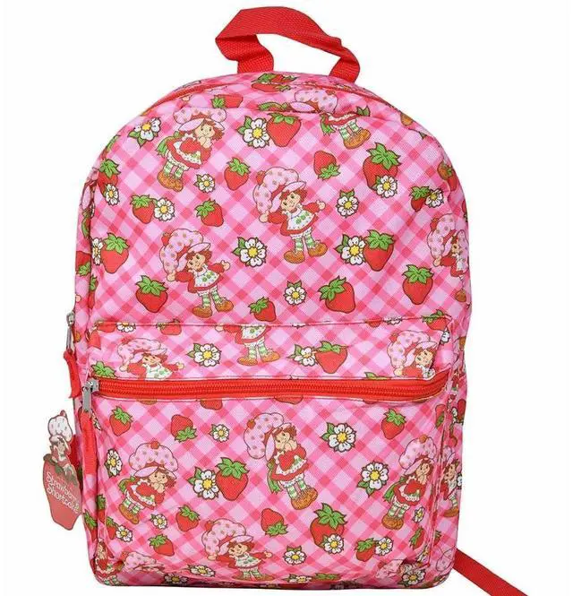 Main image of Strawberry Shortcake Pink Backpack, 16 inch, Floral Design