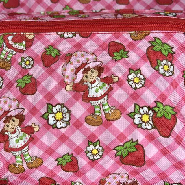 Alt view image 4 of 4 - Strawberry Shortcake Pink Backpack, 16 inch, Floral Design