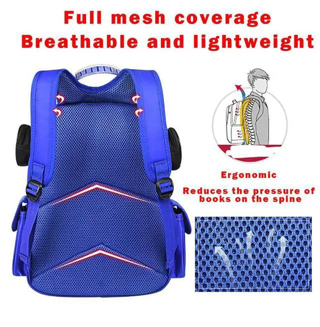 Alt view image 5 of 6 - Kid Toddler Boys Girls Backpack Waterproof Cartoon Truck Car Child Snack School Bag Kindergarten Backpack (Red)