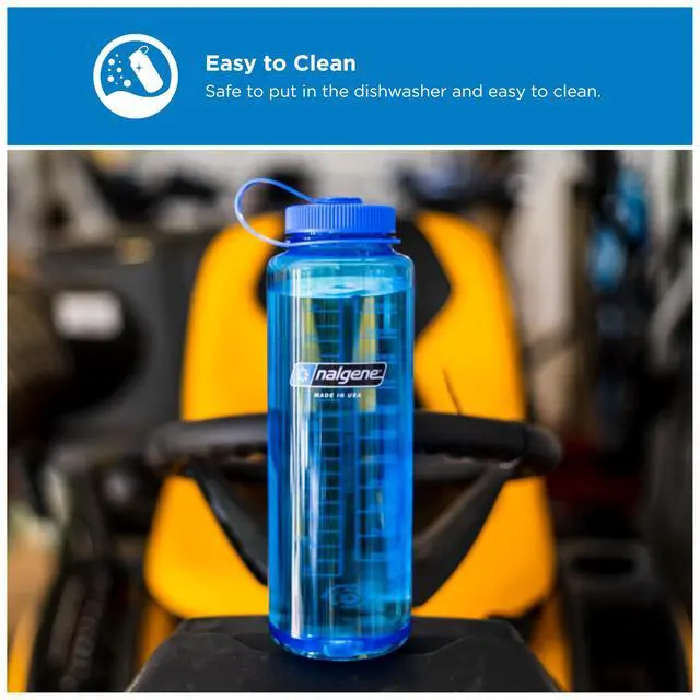Alt view image 4 of 7 - 48 oz Wide Mouth Silo Water Bottle | BPA-Free, Durable & Leak Proof, Large & Lightweight for Hiking, Gym & Sports, Blue