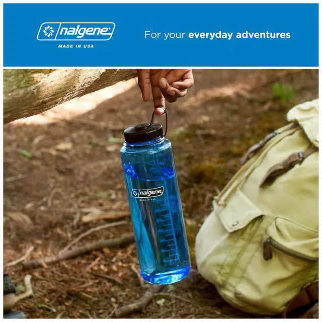 Alt view image 7 of 7 - 48 oz Wide Mouth Silo Water Bottle | BPA-Free, Durable & Leak Proof, Large & Lightweight for Hiking, Gym & Sports, Blue