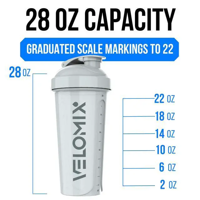 Alt view image 4 of 7 - 4 Pack- 28 oz Protein Shaker Bottles for Protein Mixes - 4x Wire Whisk | Leak Proof Shaker Cups for Protein Shakes | Stackable Protein Shaker Bottle Pack (A1) Silver Aurora