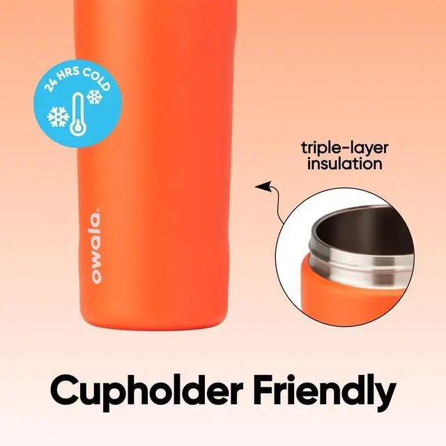 Alt view image 4 of 5 - Kids FreeSip Insulated Stainless Steel Water Bottle with Straw for Sports, Travel, and School BPA-Free Sports Water Bottle, 16 oz, Blue Citrus