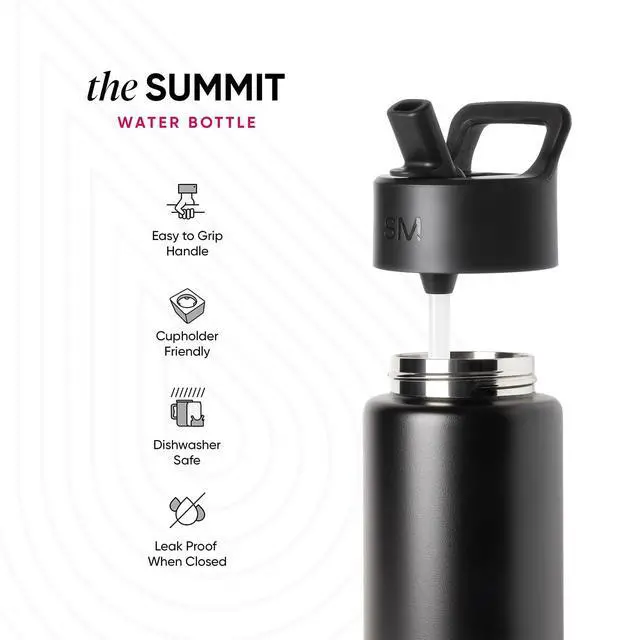 Alt view image 3 of 7 - Kids Water Bottle with Straw Lid | 14oz Insulated Stainless Steel Kids Tumbler & Spill Proof Toddler Cup for School, Girls, Boys | Summit | Confetti