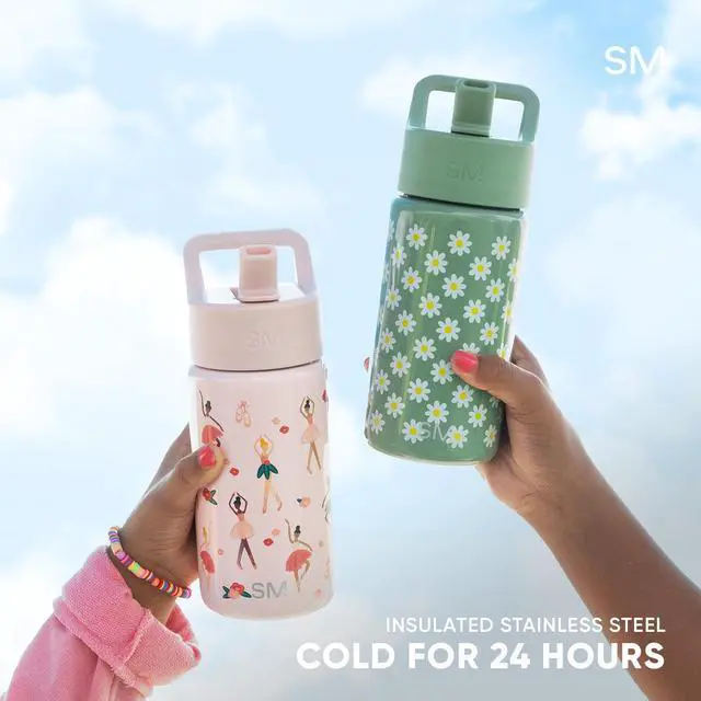 Alt view image 4 of 7 - Kids Water Bottle with Straw Lid | 14oz Insulated Stainless Steel Kids Tumbler & Spill Proof Toddler Cup for School, Girls, Boys | Summit | Confetti