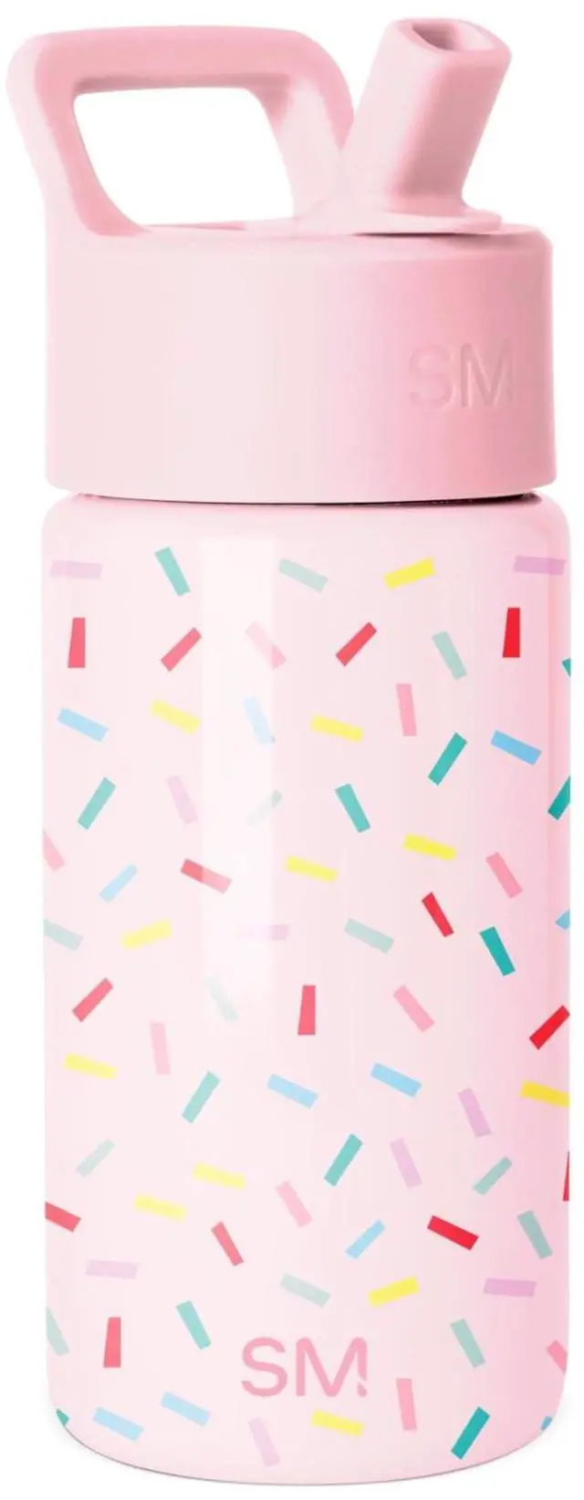 Main image of Kids Water Bottle with Straw Lid | 14oz Insulated Stainless Steel Kids Tumbler & Spill Proof Toddler Cup for School, Girls, Boys | Summit | Confetti