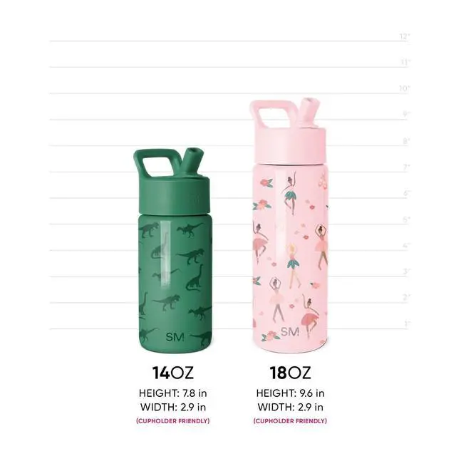 Alt view image 7 of 7 - Kids Water Bottle with Straw Lid | 14oz Insulated Stainless Steel Kids Tumbler & Spill Proof Toddler Cup for School, Girls, Boys | Summit | Confetti