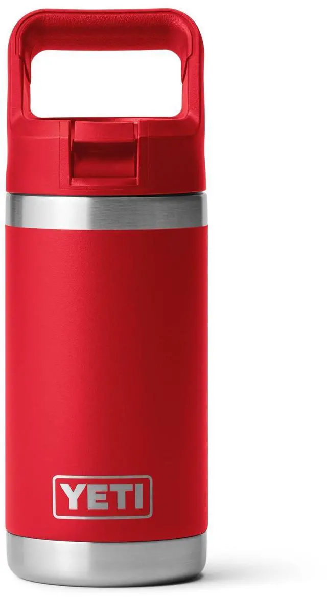 Main image of Rambler Jr. 12 oz Kids Bottle, with Straw Cap, Rescue Red