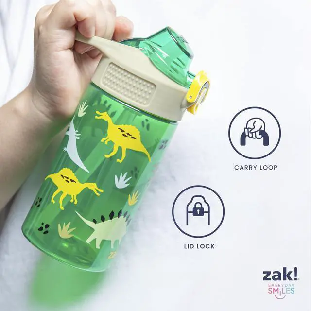 Alt view image 6 of 7 - Kids Water Bottle For School or Travel, 16oz Durable Plastic Water Bottle With Straw, Handle, and Leak-Proof Spout Cover, 2-Pack (Spidey and His Amazing Friends)