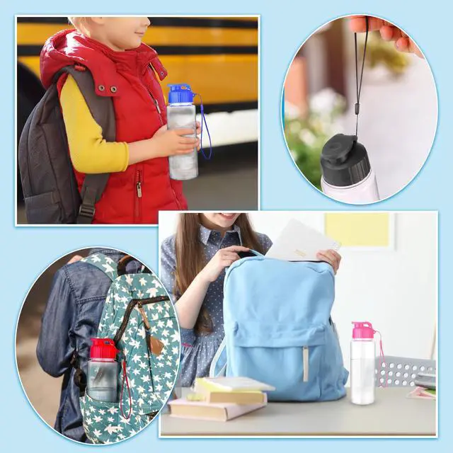 Alt view image 4 of 7 - 16 Pack Bulk Water Bottles-17oz Plastic Sports Water Bottles for Kids and Adults Leak Proof, Reusable for Gym Travel School Office, Multicolor