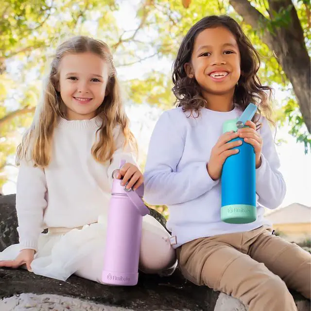 Alt view image 7 of 7 - Kids Insulated Water Bottle, 18oz BPA FREE Kids Cups with Straw Double Wall Vacuum Tumbler 18/8 Stainless Steel Leak Proof Toddler Water Bottle for School Boys Girls (2 Pack, Ocean Life)