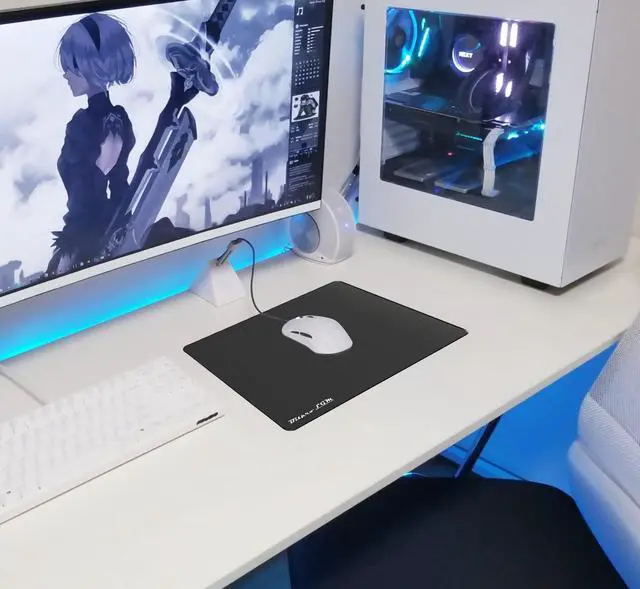 Alt view image 7 of 7 - Hard Mouse Pad,Unique 3 Layers Mouse Pad with Plastic Surface,Compatible with High DPI Mice Quick Gestures Enhance Precision for Gaming and Office-Large (11.6"x9.5") Black (Black - 1 pc)