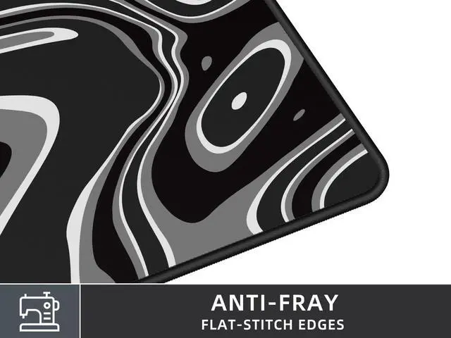 Alt view image 3 of 7 - Large Gaming Mouse Pad with Superior Micro-Weave Cloth, Extended Desk Mousepad with Stitched Edges, Anti-Slip Keyboard Pad for Computer, Home and Gaming