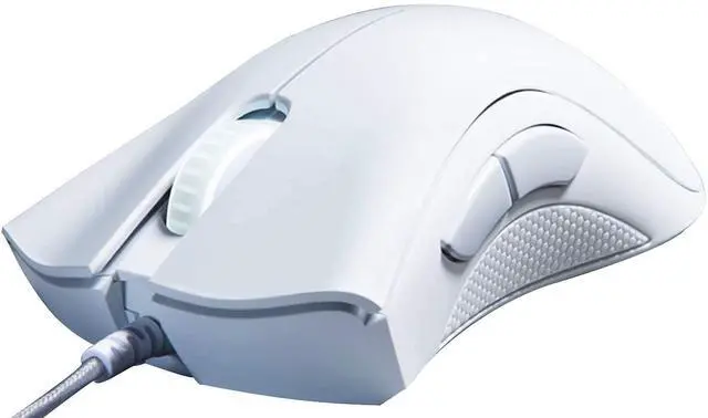 Main image of DeathAdder Essential Gaming Mouse: 6400 DPI Optical Sensor - 5 Programmable Buttons - Mechanical Switches - Rubber Side Grips - Mercury White