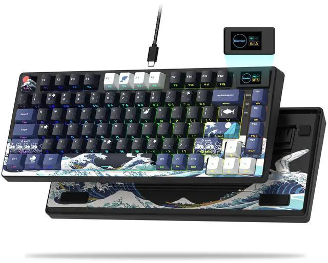 Main image of 75% Keyboard with Color Multimedia Display Gaming Keyboard