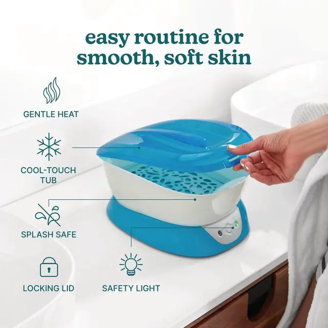 Alt view image 3 of 7 - Paraffin Wax Machine for Hands - Hypoallergenic Hot Wax Hand Therapy Machine to Soothe and Moisturize Hands - Includes 3 Pounds of Wax and 20 Hand Liners