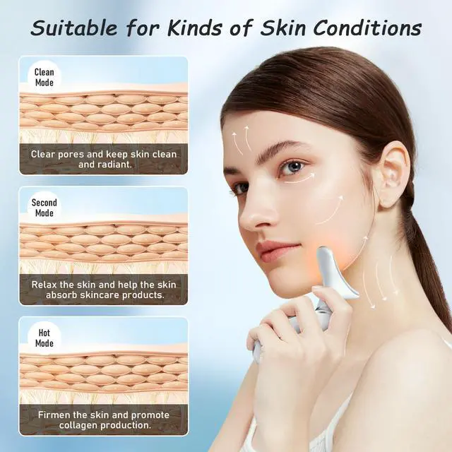 Alt view image 3 of 7 - Neck and Face Skin Care Tool, Improve, Firm, Tightening and Smooth, White
