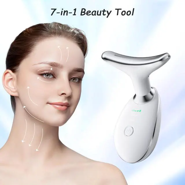 Alt view image 4 of 7 - Neck and Face Skin Care Tool, Improve, Firm, Tightening and Smooth, White