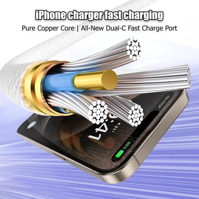 Alt view image 7 of 7 - USBC iPad Fast Charger and 3FT USB C Cable Cord, 25W Type C Fast Charger for Apple iPad Pro 11/12.9/13/2025-2018/iPad Air 5/4th Gen,iPhone 15 16 17 Pro Max/Mini/iPad Charger Fast Charging