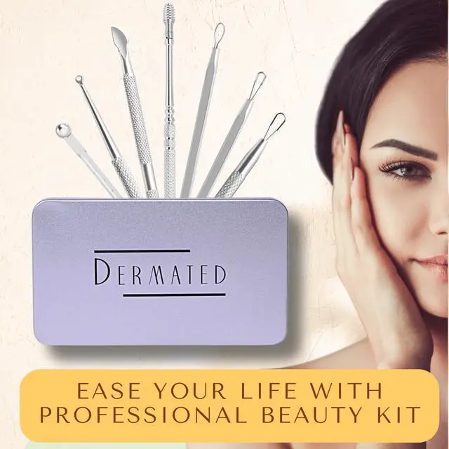 Alt view image 6 of 7 - 16 Pcs Blackhead Remover Tools 410 Grade Stainless Steel | Pimple Popper Tool Kit | Stainless Steel Professional Pimple Extractor Tool Kit for Blackheads, Comdone, Acne, Zit, and Whiteheads