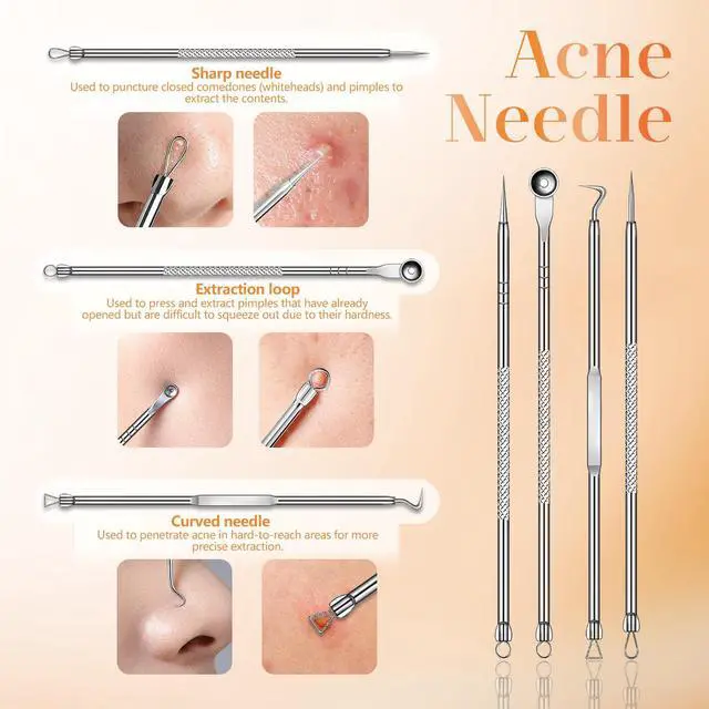 Alt view image 6 of 6 - Blackhead Remover Vacuum Blackhead Vacuum Remover Pore Extractor Blackhead Remover Tool Black Head Remover for Face Blackhead Extractor Pore Cleaner Vacuum with USB Charge 4 Modes 5 Suction Heads