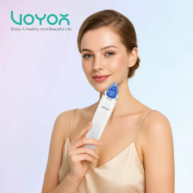 Alt view image 7 of 7 - Blackhead Remover Pore Vacuum - Electric Face Vacuum Pore Cleaner Acne White Heads Removal with 6 Suction Heads (BR410)