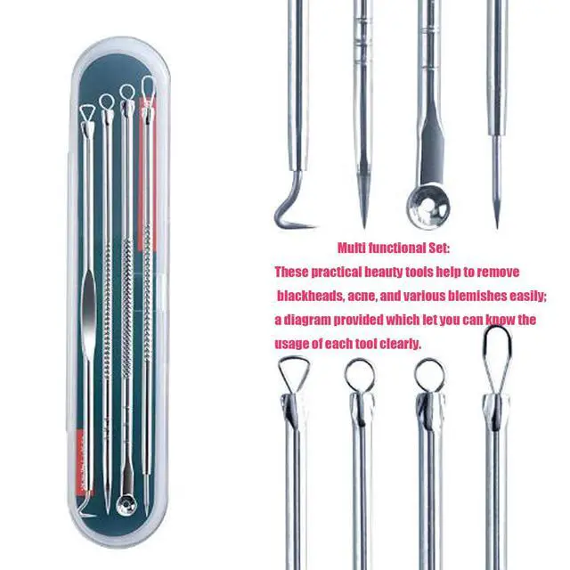 Alt view image 3 of 7 - Blackhead Remover Pimple Comedone Extractor Tool Best Acne Removal Kit